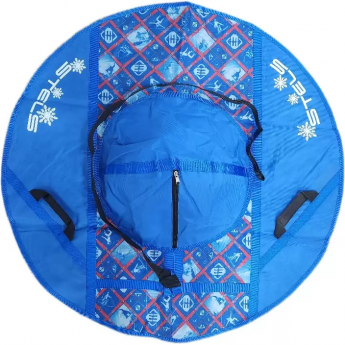 Санки надувные (тюбинг) STELS 110 см ткань с рисунком без камеры СН030, синий/темно-синий+FREEGUN