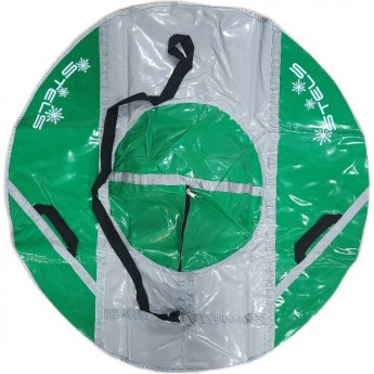 Санки надувные (тюбинг) STELS 125 см, тент без камеры СН040.125, серый/зеленый