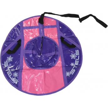 Санки надувные (тюбинг) STELS 80 см тент без камеры СН040, фиолетовый/фиолетовый-розовый