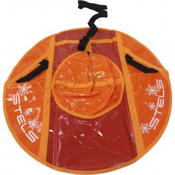 Санки надувные (тюбинг) STELS 80 см тент без камеры СН040, красный/оранжевый-красный