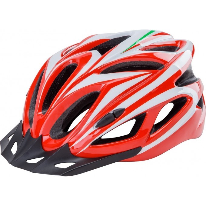 Шлем STELS FSD-HL003 (in-mold). Размер L (54-61 см) красно-белый 600306