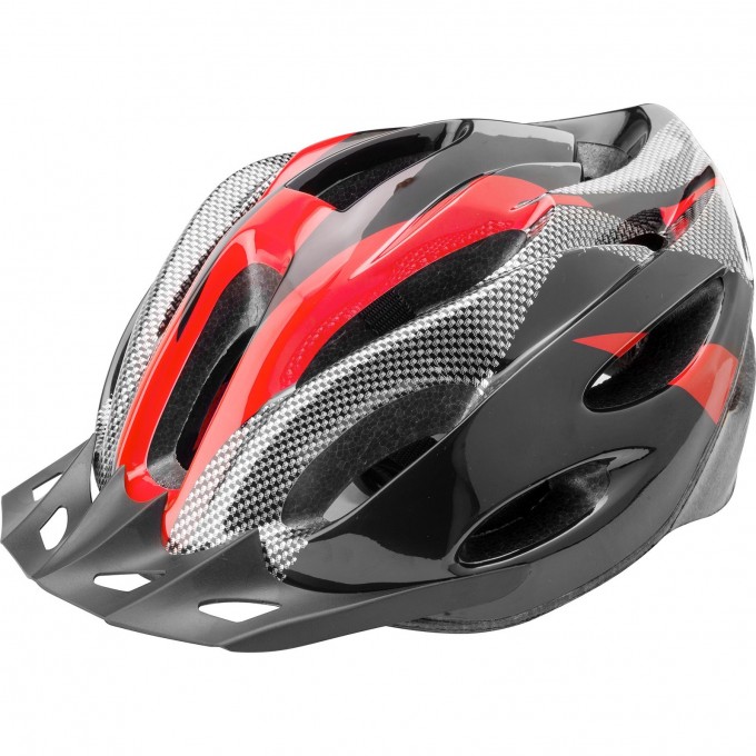 Шлем STELS FSD-HL021 (out-mold). Размер L (58-60 см) чёрно-красный. 600126
