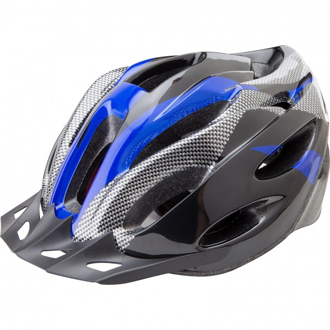 Шлем STELS FSD-HL021 (out-mold). Размер L (58-60 см) чёрно-синий. 600122