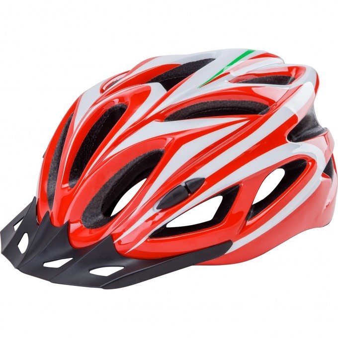 Шлем STELS FSD-HL022 (in-mold). Размер L (58-60 см) бело-красный. 600128