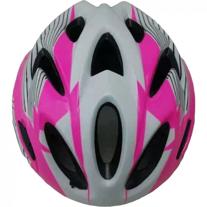 Шлем STELS FSD-HL057 (out-mold). Размер M (52-56 см) розово-белый 600320