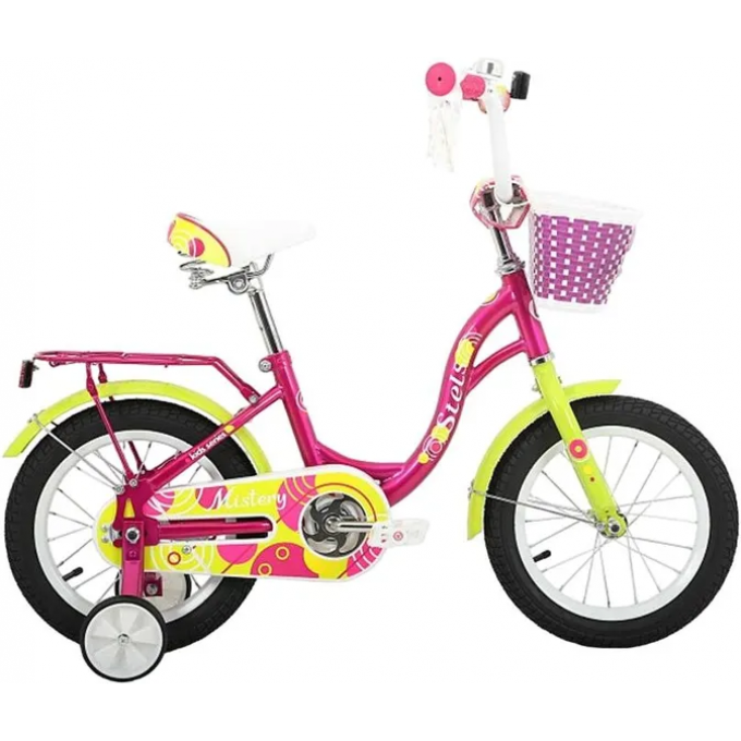 Велосипед STELS 14" MISTERY C (JU135611), голубой-розовый, 2024 2039634085754