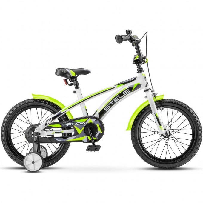 Велосипед STELS 16" Arrow V020 (LU085302) белый/зелёный, с рамой 8,5" 2008280985756