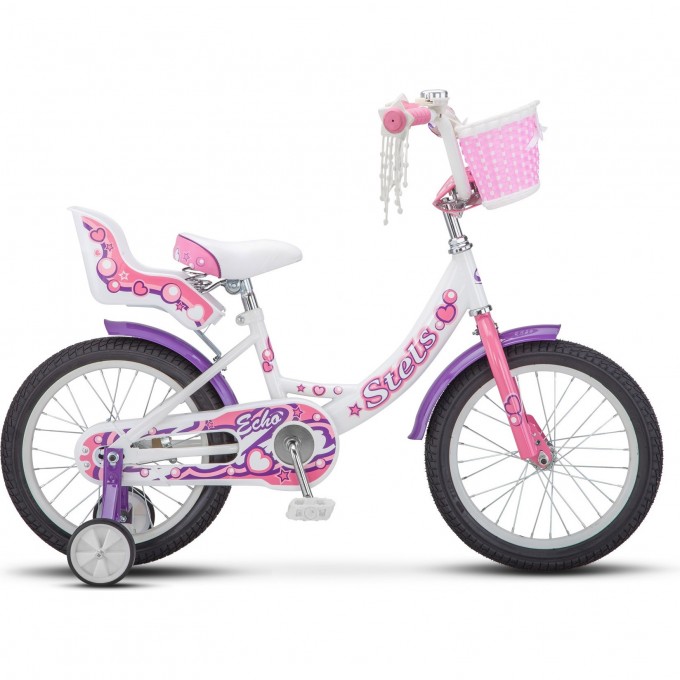 Велосипед STELS 16" Echo V020 (LU085304) белый-розовый 2038158159378
