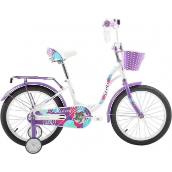 Велосипед STELS 18" MISTERY C (JU135613), бело-фиолетовый