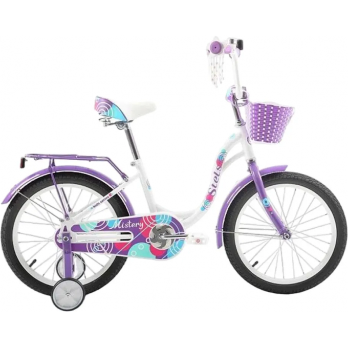 Велосипед STELS 18" MISTERY C (JU135613), бело-фиолетовый 2039634125436