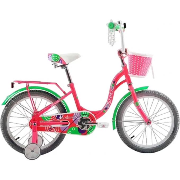 Велосипед STELS 18" MISTERY C (JU135613), розовый-зеленый 2039634132663
