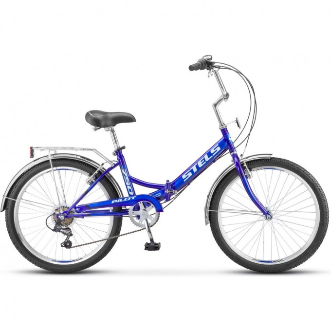 Велосипед STELS 24" Pilot 750 (LU085351), синий, 2023 JU000408322022JU0006474