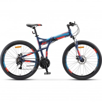 Велосипед STELS 26" Pilot 950 MD V011 темно-синий (LU094028), рама 17,5", 2023