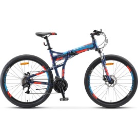 Велосипед STELS 26" Pilot 950 MD V011 темно-синий (LU094028), рама 17,5"