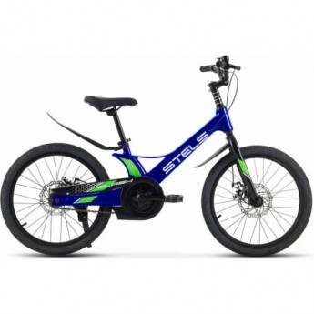 Велосипед STELS LEADER-210 MD 20" Z010 (JU135248) темно-синий/зеленый
