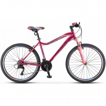 Велосипед STELS Miss-5000 D V020 вишнёвый/розовый (LU096326), рама 16"