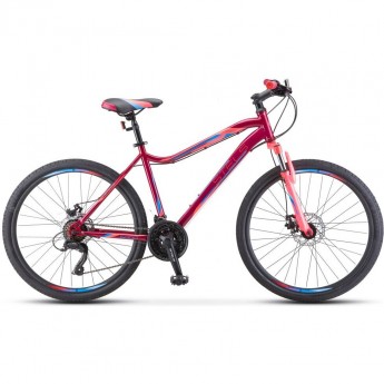 Велосипед STELS Miss-5000 MD V020 вишнёвый/розовый (LU096322), рама 18"