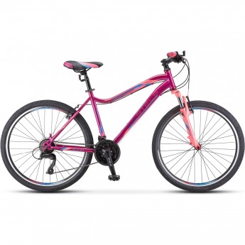 Велосипед STELS Miss-5000 V V050 вишнёвый/розовый (LU096326), рама 18"