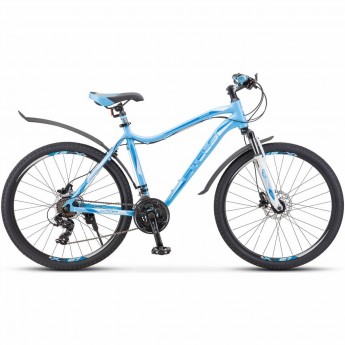 Велосипед STELS Miss-6000 D V010 голубой (LU093825), рама 15"