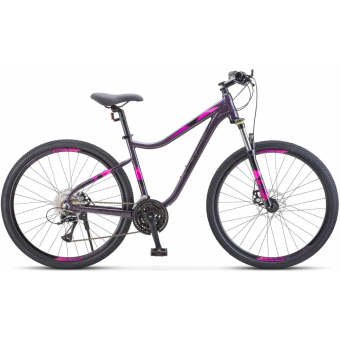Велосипед STELS Miss-7700 MD V010 темно-пурпурный 27.5" (LU094655), рама 15,5", 2023 JU000415382022KU0000274