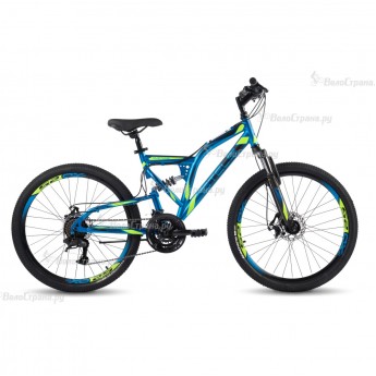 Велосипед STELS Mustang 24" MD V010 синий/черный (LU095563), рама 16", 2023