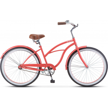 Велосипед STELS Navigator 110 Lady V010 розовый-коралл (LU093158), рама 17"