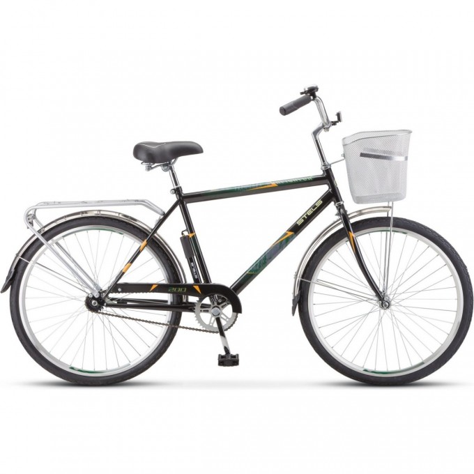 Велосипед STELS Navigator 26" 200 C Z010 черный (с корзиной) (LU101679) с рамой 19" JU000440562023JU0000870