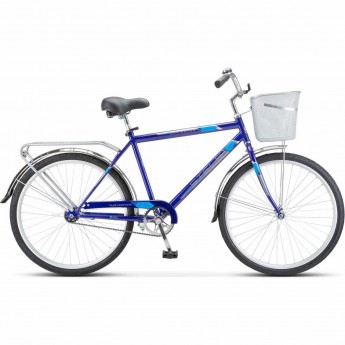 Велосипед STELS Navigator 26" 200 C Z010 Синий (с корзиной) (LU101679), рама 19"