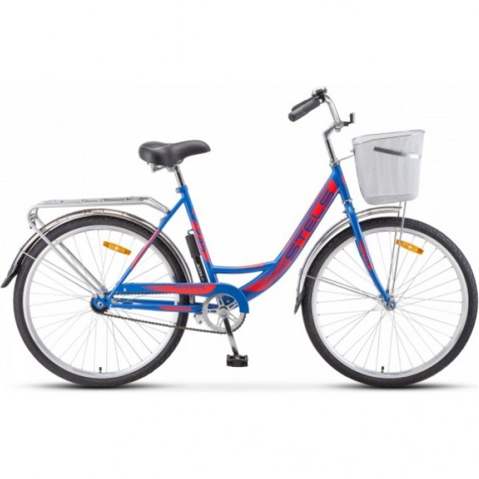 Велосипед STELS Navigator 26" 245 Z010 синий (с корзиной) (LU093460) рама 19", 2023 55240003312024550000182