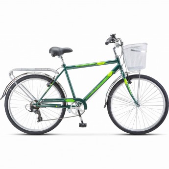 Велосипед STELS Navigator 26" 250 V Z010 зеленый (LU101712) рама 19", 2023