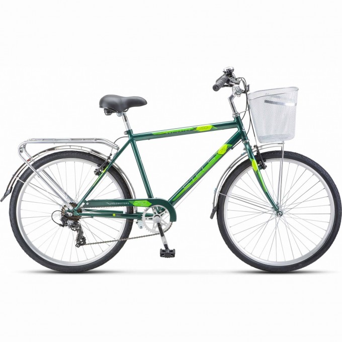 Велосипед STELS Navigator 26" 250 V Z010 зеленый (LU101712) рама 19", 2023 JU000424582023JU0001965