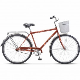 Велосипед STELS Navigator 28" 300 Gent Z010/Z011 (с корзиной) (LU085341) светло-коричневый