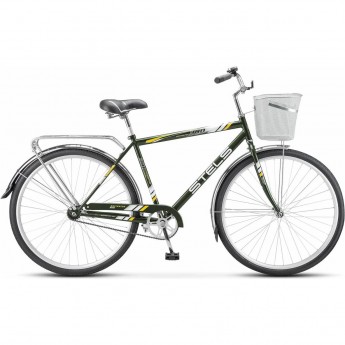 Велосипед STELS Navigator 28" 300 С Z010 (с корзиной) (LU101059) оливковый
