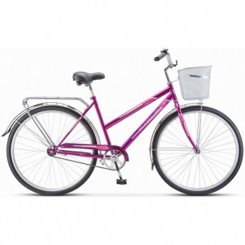Велосипед STELS Navigator 28" 305 C Z010 (с корзиной) (LU101060) пурпурный, 2023