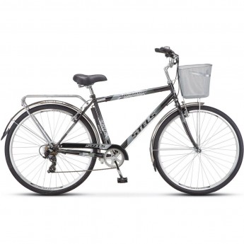 Велосипед STELS Navigator 28" 350 V Z010 (с корзиной) (LU101711) черный, 2023 Велосипед STELS Navigator 28" 350 V Z010 (с корзиной) (LU101711) черный, 2023