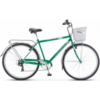 Велосипед STELS Navigator 28" 350 V Z010 (с корзиной) (LU101711) зеленый, 2023