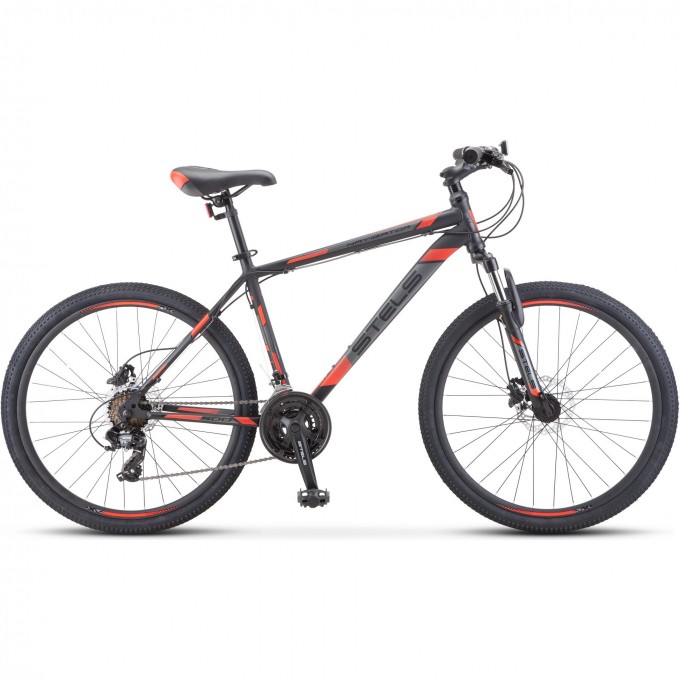 Велосипед STELS Navigator 500 D F020 серый/красный 26" (LU096004), рама 20", 2023 KUBC0063202020JU0000726