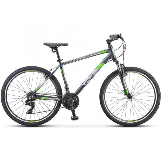 Велосипед STELS Navigator 590 D K010 серый/салатовый (LU094326), рама 16" 2023 KUBC0065562021KU0000994