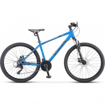 Велосипед STELS Navigator 590 MD K010 синий/салатовый (LU094325), рама 16", 2023