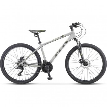 Велосипед STELS Navigator 590 V K010 Серый/Салатовый (LU094324), рама 20", 2023