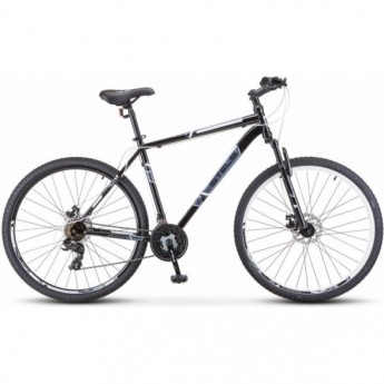 Велосипед STELS Navigator 700 MD F020 чёрный/белый 27.5" (LU096006), рама 21", 2023