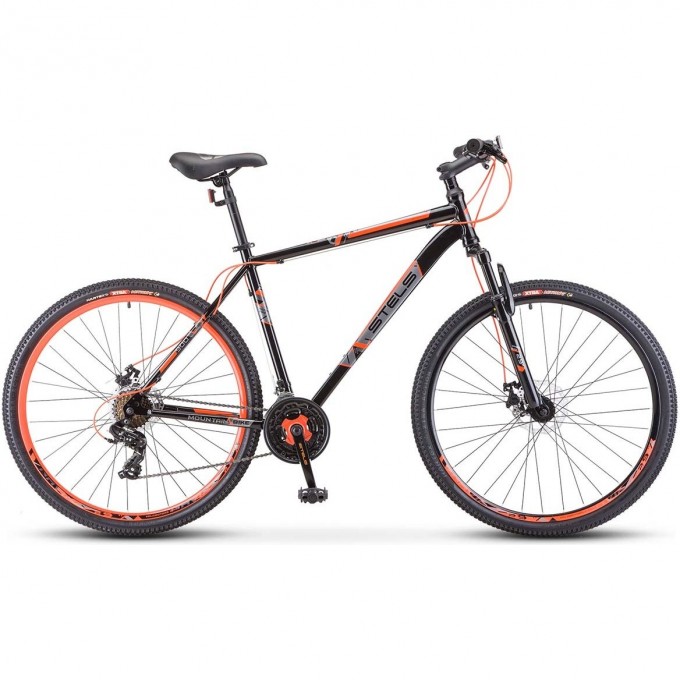 Велосипед STELS Navigator 700 MD F020 чёрный/красный 27.5" (LU096006), рама 21", 2023 JU000413912022JU0001195