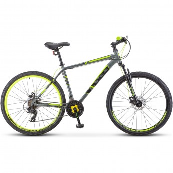 Велосипед STELS Navigator 700 MD F020 серый/жёлтый 27.5" (LU096006), рама 21", 2023
