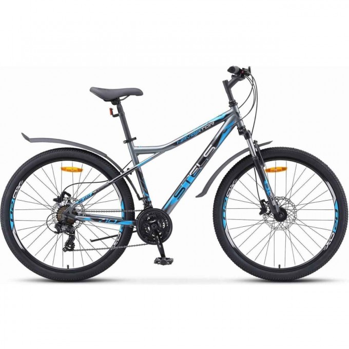 Велосипед STELS Navigator-710 D 27.5" V010 серый/чёрный/серебристый (LU093865), рама 16" KUBC0064892021KU0001746