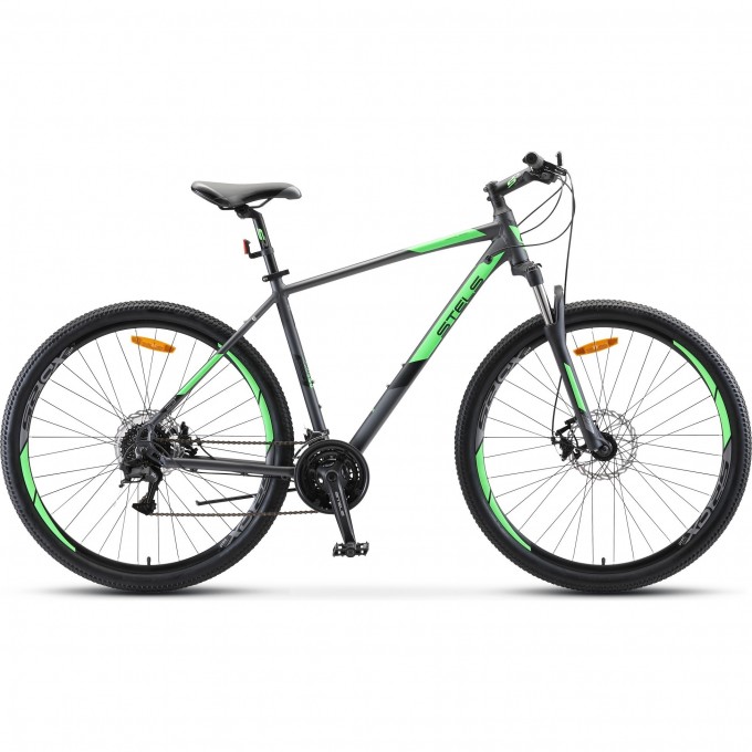 Велосипед STELS Navigator 920 MD V010 антрацитовый/зелёный 29" (LU094357), рама 16,5" KUBC0068632021KU0001492