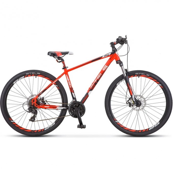 Велосипед STELS Navigator-930 MD 29" V010, рама 16.5", Неоновый-красный/чёрный LU079165