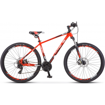 Велосипед STELS Navigator 930 MD V010 неоновый-красный/черный 29" (LU091698), рама 16,5"